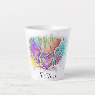 Tasse Latte *~* Ti Amo I Love You Heart Wings Colorful AP78
