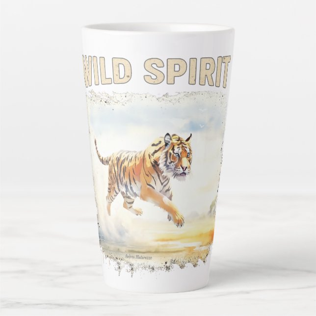 Tasse Latte Tiger in Action - Wild Spirit (Devant)