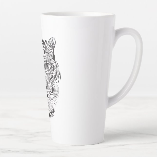 Tasse Latte Tigre graphique (Droite)