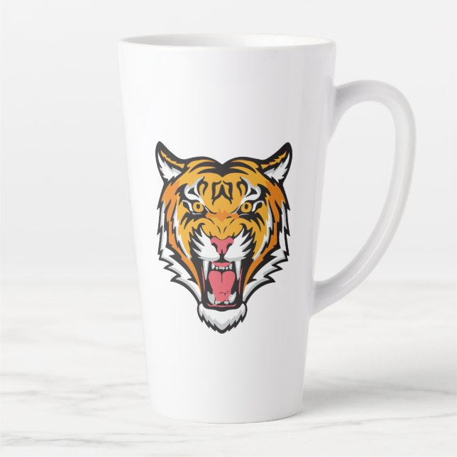 Tasse Latte Tigre torche tête-25818 (Droite)