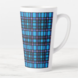 Tasse Latte Tissu à motif carreauté tartan vibrant