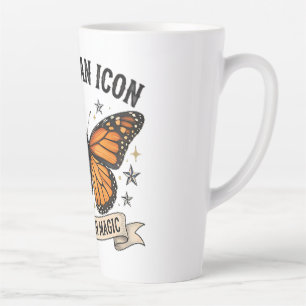 Tasse Latte Tissu Lombaire Iconique Papillon Monarque Américai