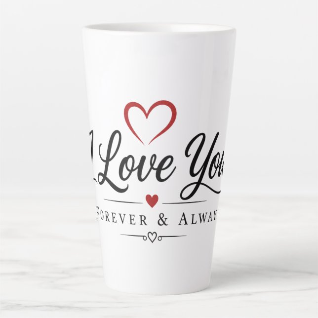 Tasse Latte Toi et moi pour toujours (Devant)