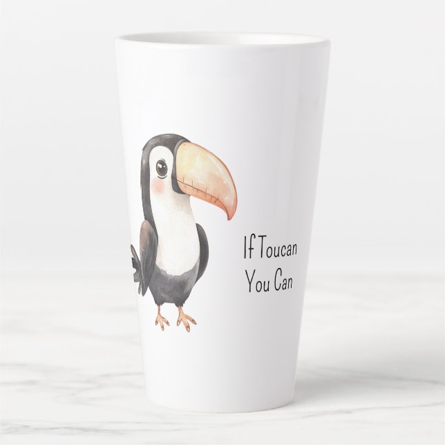 Tasse Latte Toucan noir   (Devant)