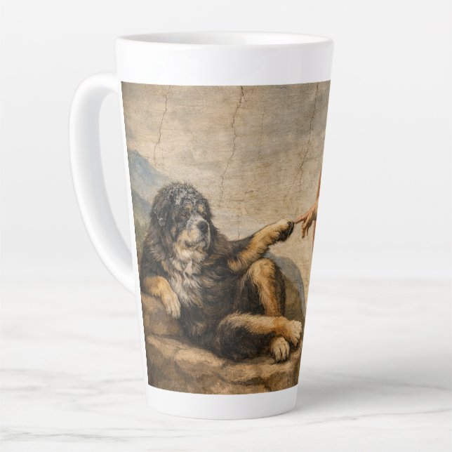 Tasse Latte Toucher le Divin (Angle gauche)