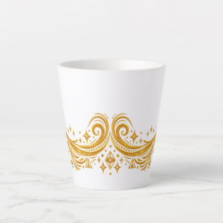 Tasse Latte Tourbillons Galactiques et Étoiles Célestes
