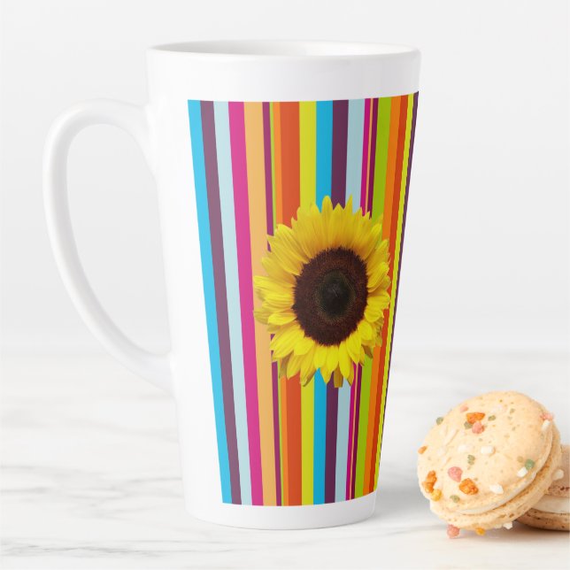 Tasse Latte Tournesol en latte (En situation)