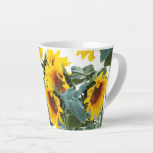 Tasse Latte Tournesol Fleur Jaune