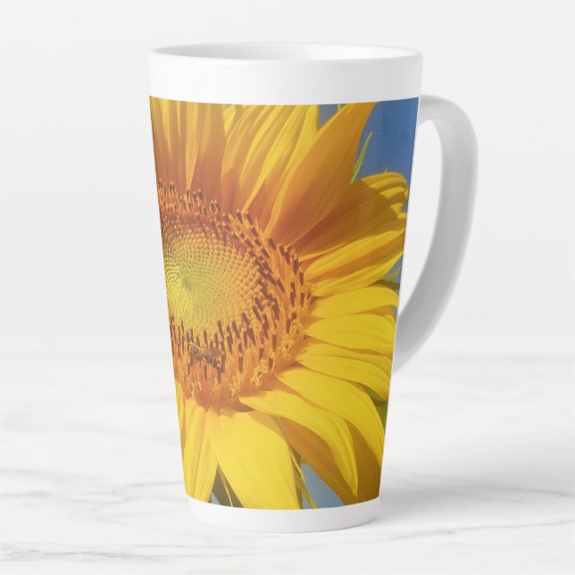 Tasse Latte Tournesol jaune (Angle droit)
