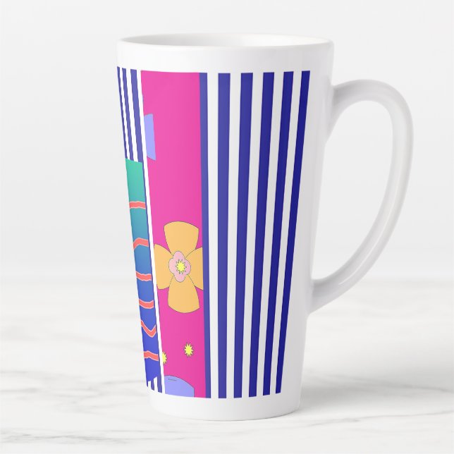 Tasse Latte Tout en Tout Couleur Polyvalent (Droite)