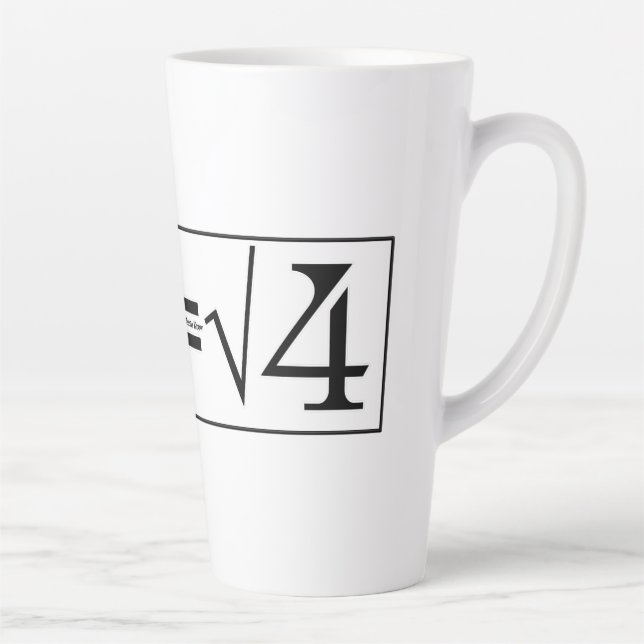 Tasse Latte Tout le génie des maths (Droite)