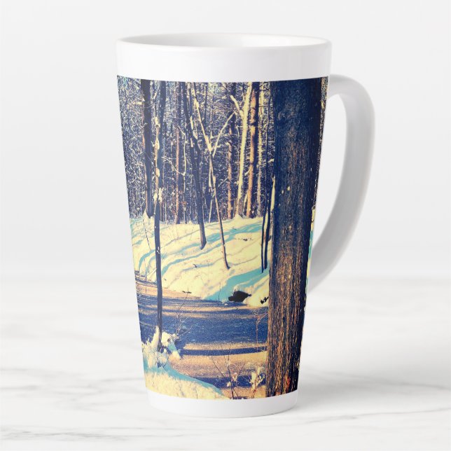 Tasse Latte Tout simplement beau 4 (Angle droit)