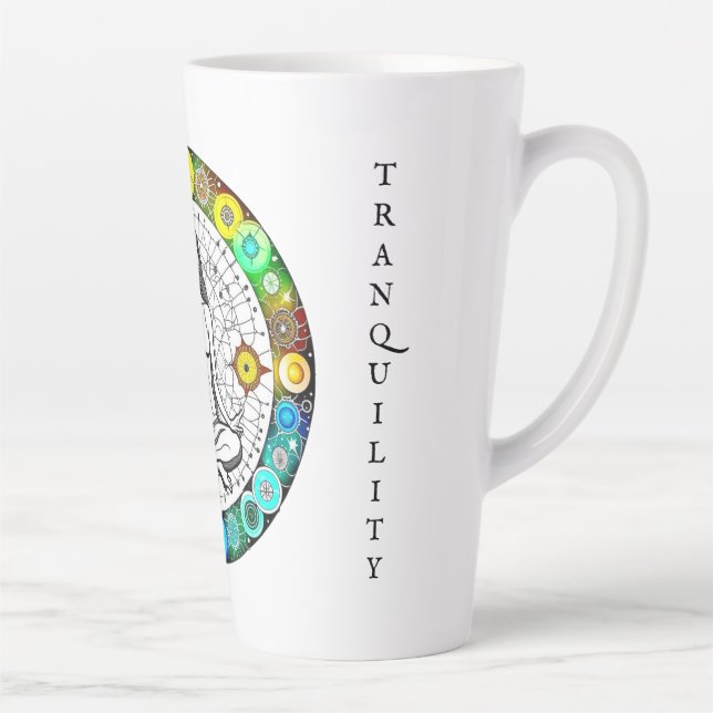 Tasse Latte Tranquillité et sérénité Méditation pacifique (Droite)