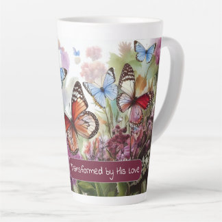Tasse Latte Transformé par son amour et ses papillons