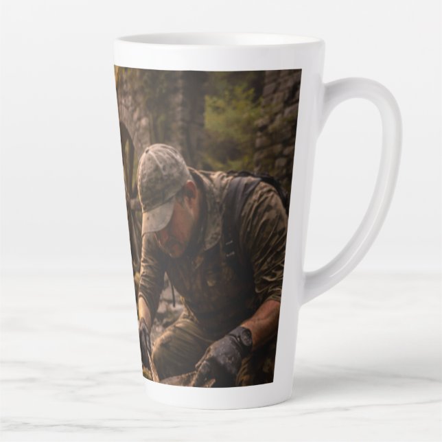 Tasse Latte Treasure Hunter Metal Detector (Droite)