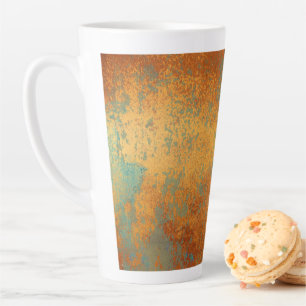 Tasse Latte Trendy Rich Copper Patina Metallic
