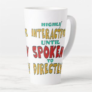 Tasse Latte Très interactif jusqu'à être directement interpell