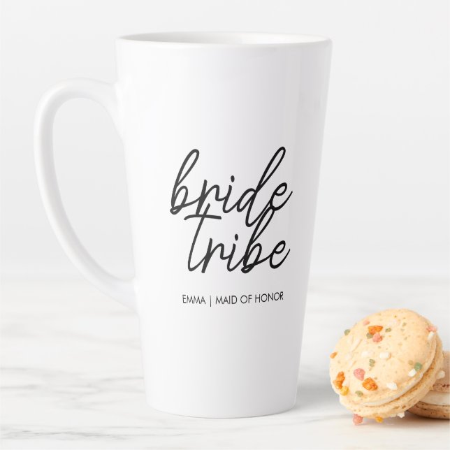 Tasse Latte Tribe de mariée | Femme d'information moderne pers (En situation)