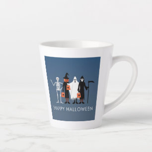 Tasse Latte Trick or Treaters Halloween
