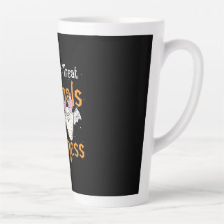 Tasse Latte Trick Ou Traiter Les Animaux Avec Douceur