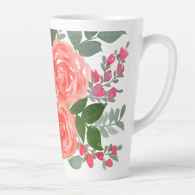 TASSE LATTE TROIS ROSES (Droite)