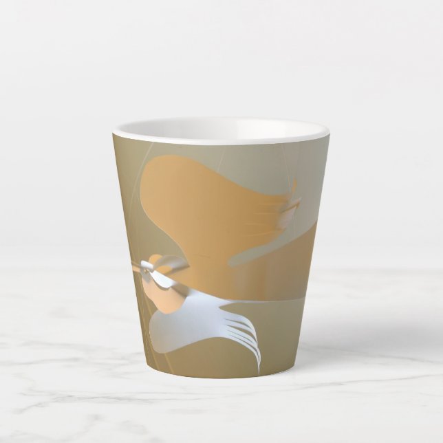 Tasse Latte Trompettes anges (Devant)