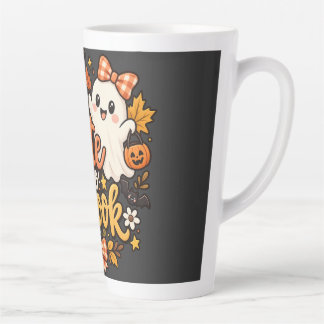 Tasse Latte Trop Mignon Pour Effrayer Gentil Fantôme