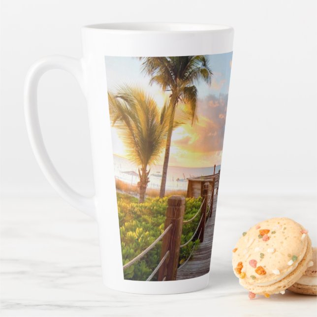 Tasse Latte Tropical boardwalk 17oz (En situation)