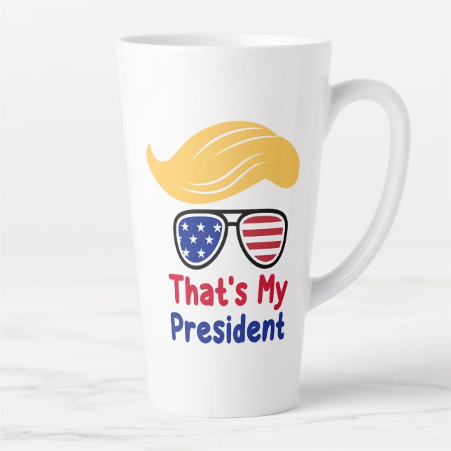 Tasse Latte Trump 47 - C'est mon président  (Droite)