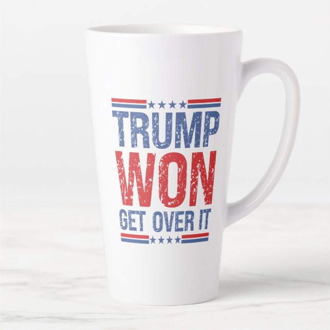 Tasse Latte Trump a gagné, passez à autre chose (Droite)