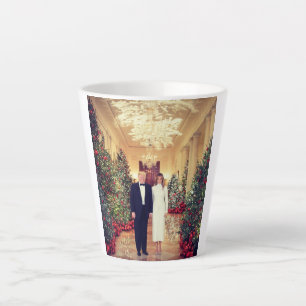 Tasse Latte Trump Président des États-Unis Noël à la Maison Bl