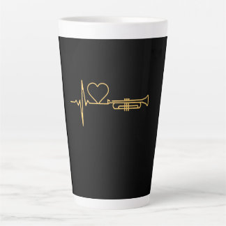 Tasse Latte Trumpet - Trumpet Hearbeat cadeau
