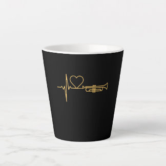 Tasse Latte Trumpet - Trumpet Hearbeat cadeau