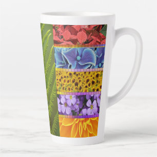 Tasse Latte tuiles de flore