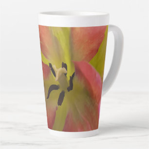 Tasse Latte Tulipe en latte rose et jaune