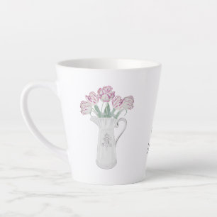 Tasse Latte Tulipes en céramique Pitcher
