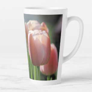Tasse Latte Tulipes roses