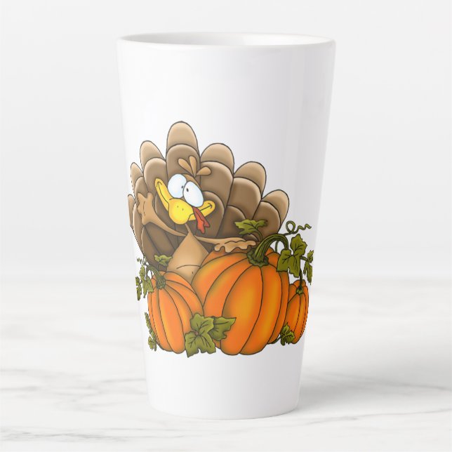 Tasse Latte Turquie et Citrouille (Devant)