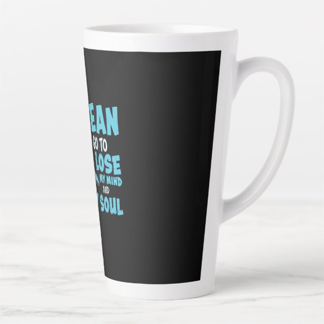 Tasse Latte Turtle Lover | Dans L'Océan (Droite)
