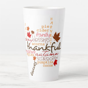 Tasse Latte Typographie