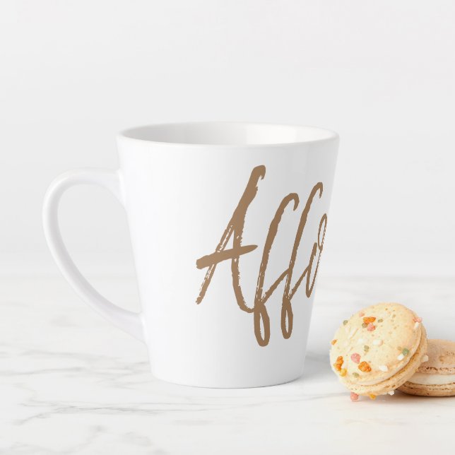 Tasse Latte Typographie d'Affogato espresso (En situation)