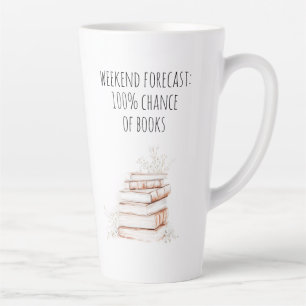Tasse Latte Typographie du livre Lover