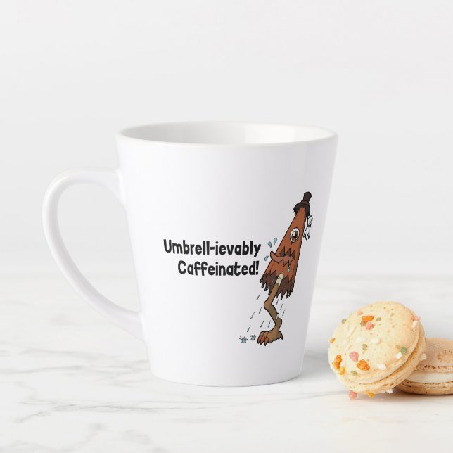 Tasse Latte Umbrella Ghost Yokai- Umbrell ievablement Caféiné (En situation)