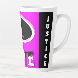 Tasse Latte Un amour rose brite dire fort