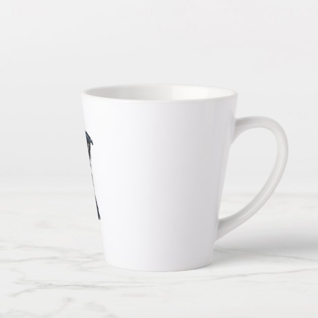 Tasse Latte Un chien mignon Bordure Collie (Droite)