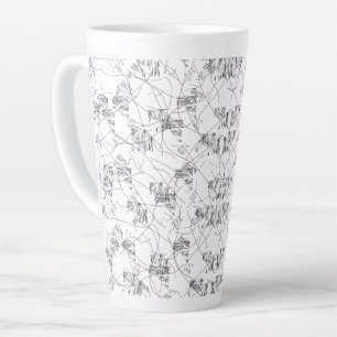 Tasse Latte Un design visuellement attrayant qui présente un m