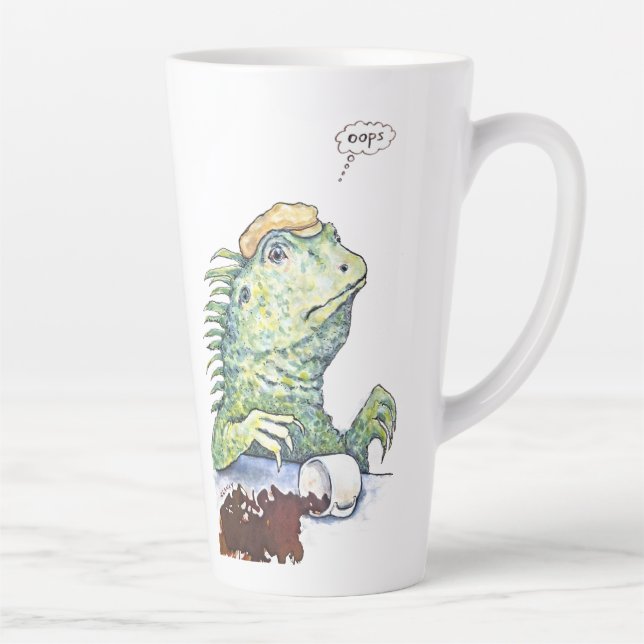 Tasse Latte Un Dysfonctionnement de Reptile (Droite)