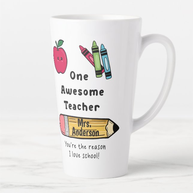 Tasse Latte Un Enseignant Magnifique Raison Pour Laquelle J'Ai (Droite)