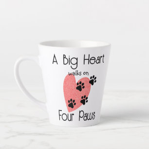 Tasse Latte Un Grand Coeur marche sur quatre pattes - Cute Pet
