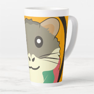 Tasse Latte Un hamster ludique et drôle